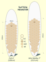 Surf Grip HEXASTAR - Evolutive 6' 7'