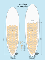 Surf Grip DIAMOND - Stand Up Paddle 9' 10'