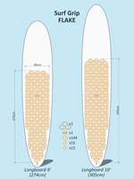 Surf Grip FLAKE - Longboard 9' 10'